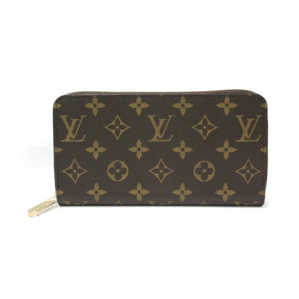LOUIS VUITTON Zippy Wallet Monogram Brown Canvas Long
